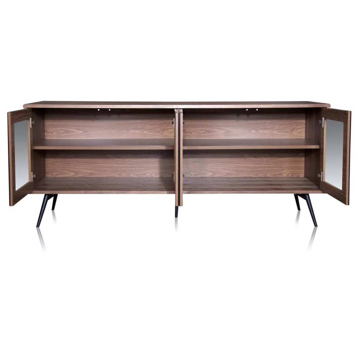 Black 2-Door Sideboard with Metal Legs Edan – image 3