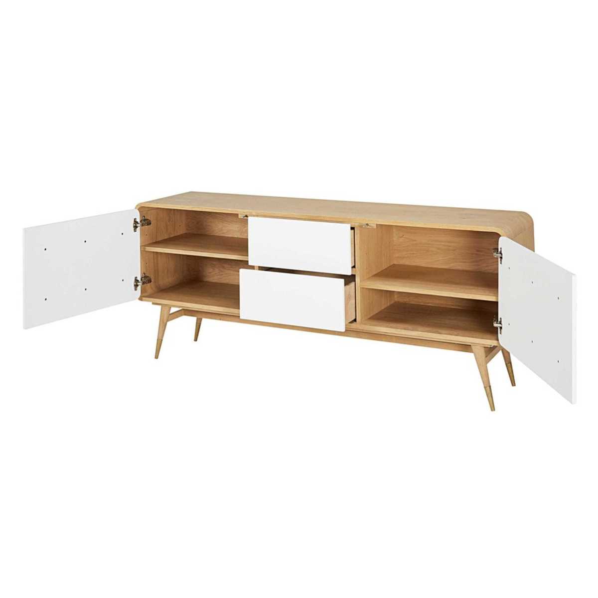 MONROE - 2-Door 2-Drawer White Dresser – image 3