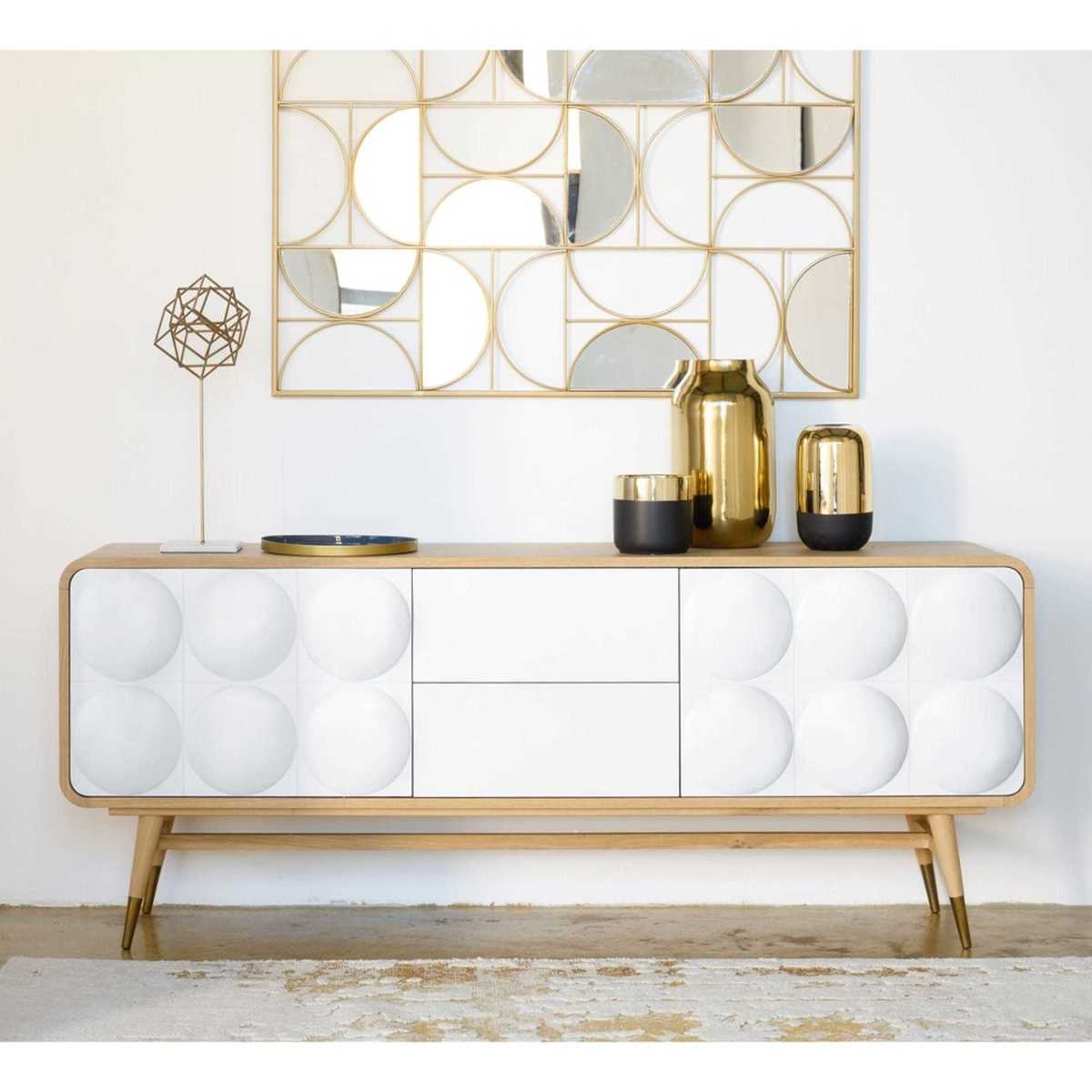 MONROE - 2-Door 2-Drawer White Dresser – image 6