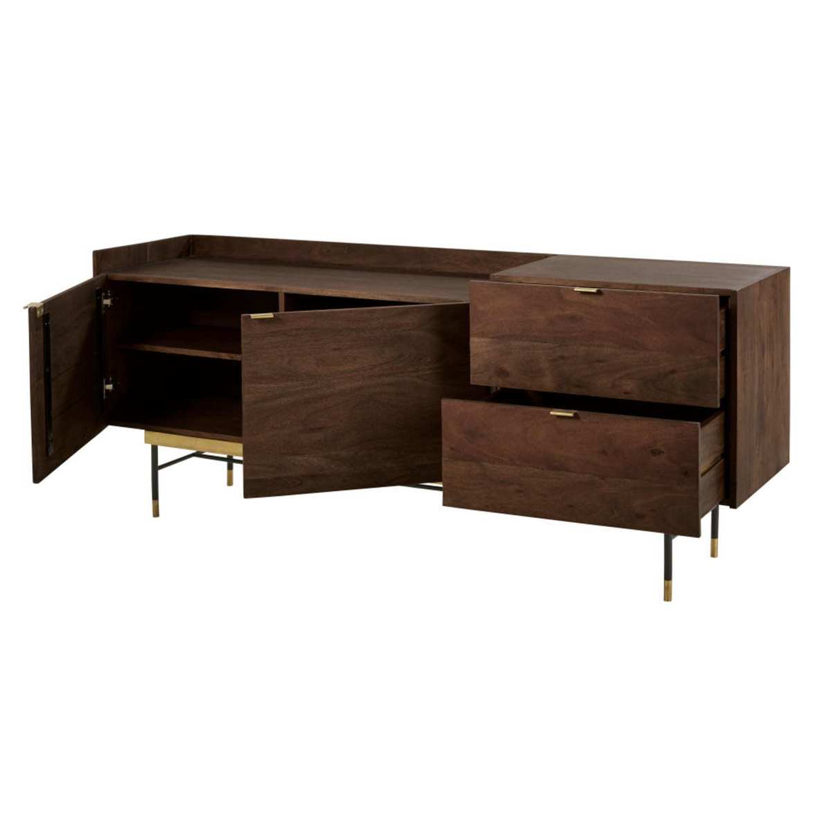 STERLING - Acacia Vintage 2-Door 2-Drawer Sideboard – image 3