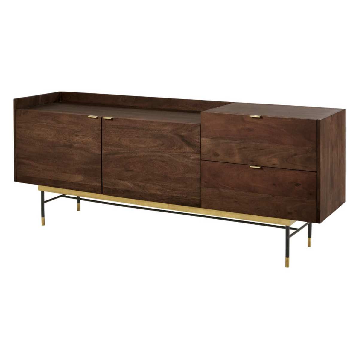 STERLING - Acacia Vintage 2-Door 2-Drawer Sideboard – image 2