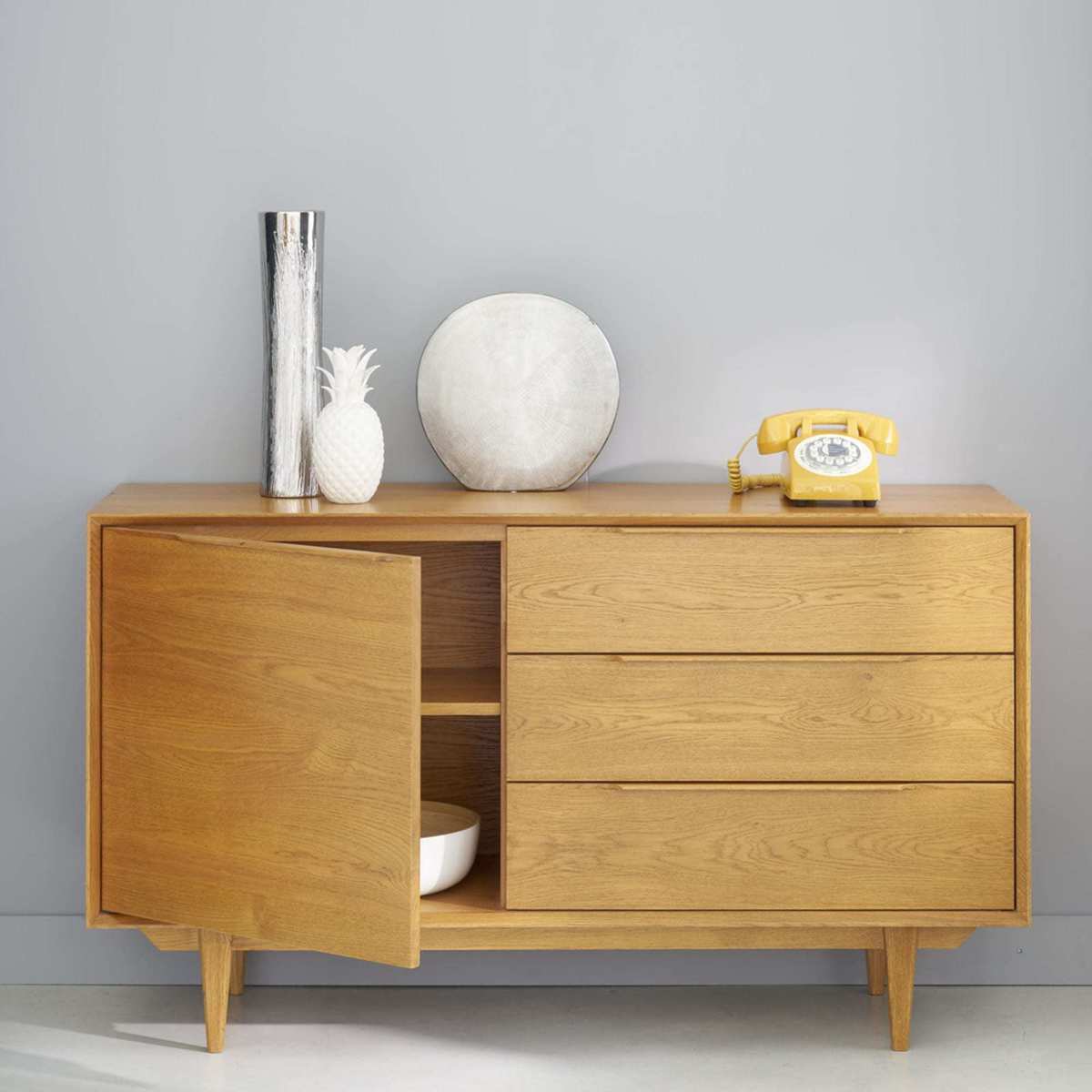 PORTOBELLO - French Solid Oak Scandinavian-Style Sideboard – image 9