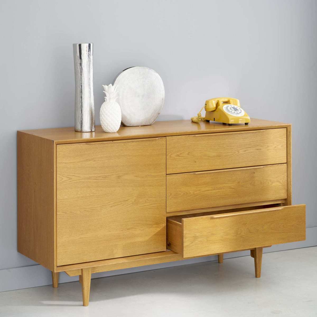 PORTOBELLO - French Solid Oak Scandinavian-Style Sideboard – image 10