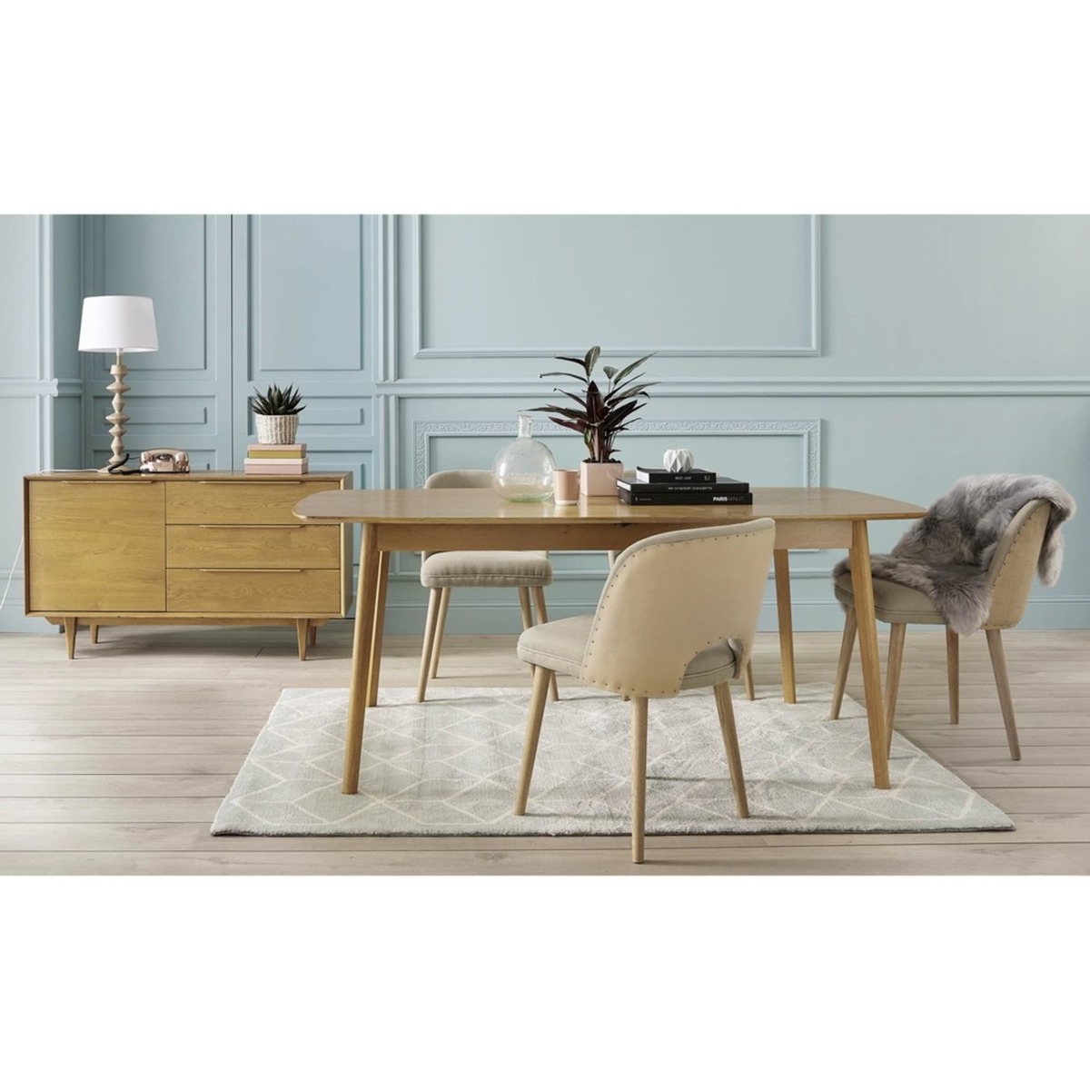 PORTOBELLO - French Solid Oak Scandinavian-Style Sideboard – image 11