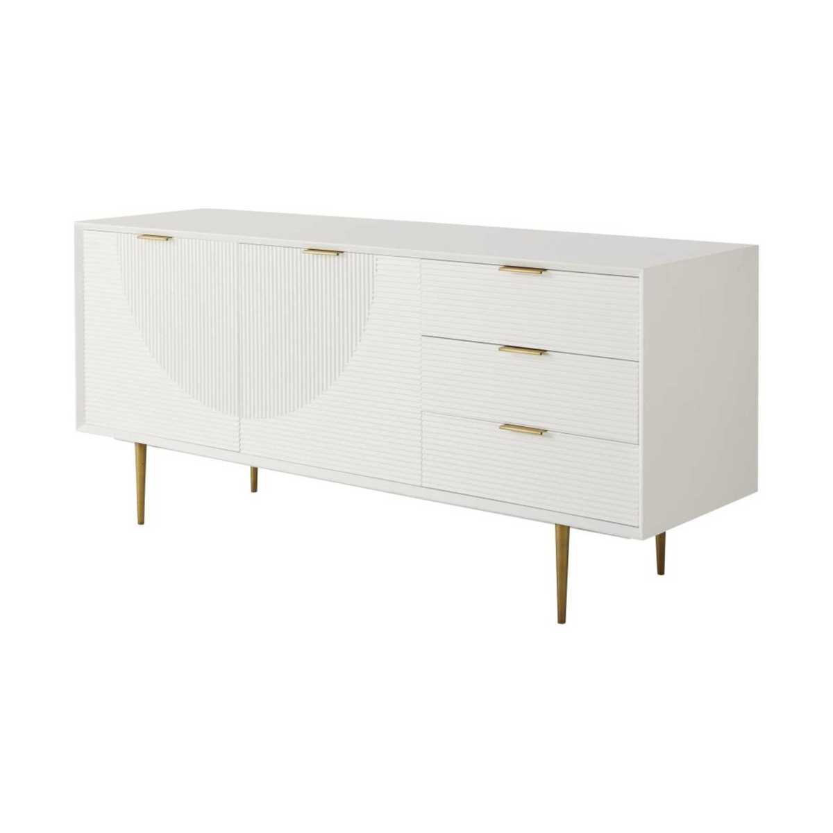 RIVERSIDE - White Vintage 2-Door 3-Drawer Sideboard – image 2