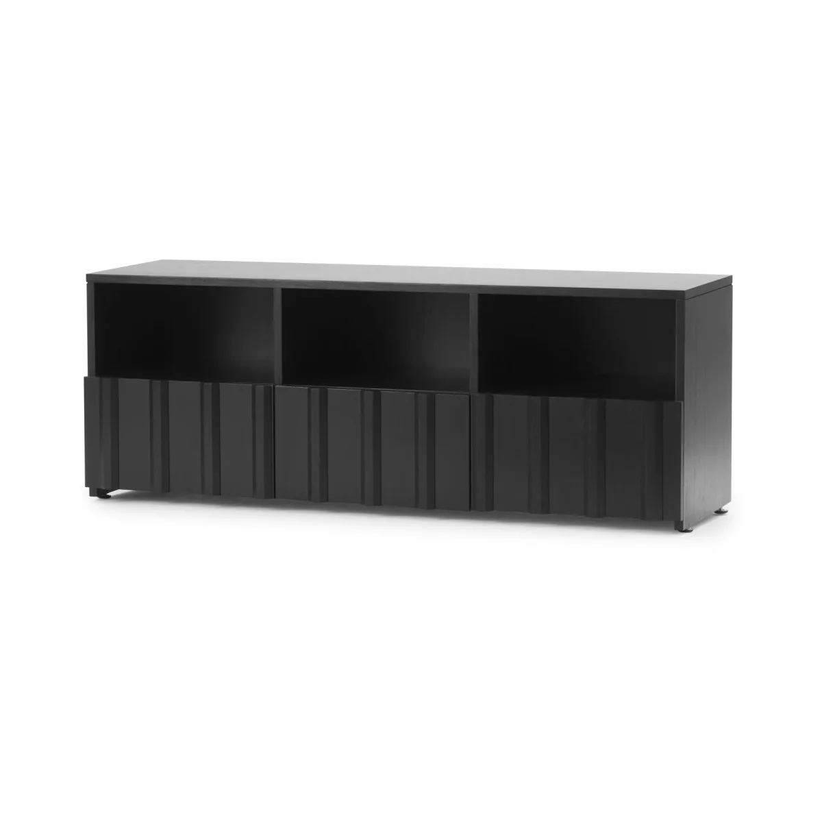 Normann Copenhagen Rib sideboard hybrid Soft black 44x120x38 cm – image 3