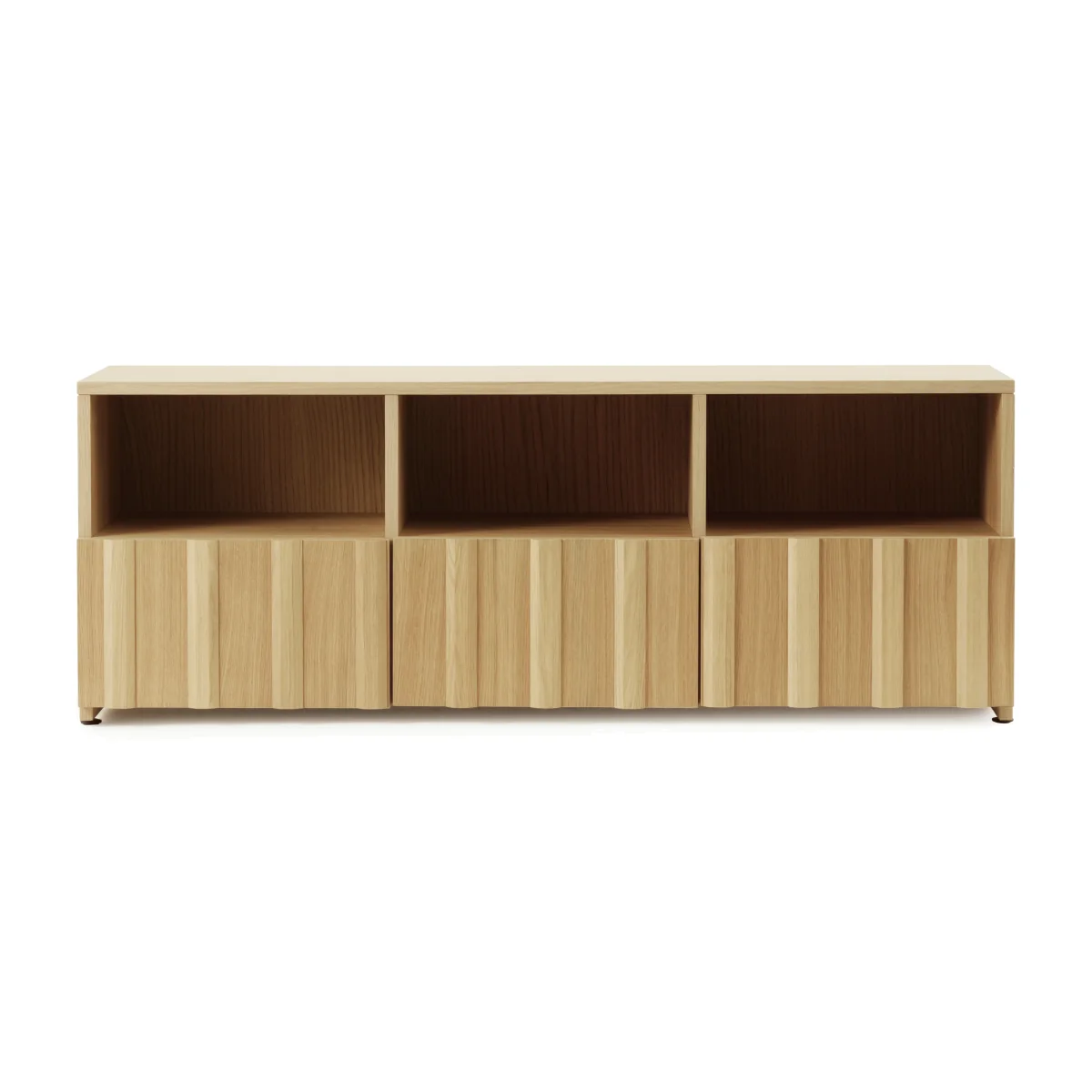 Normann Copenhagen Rib sideboard hybrid Oak 44x120x38 cm – image 1