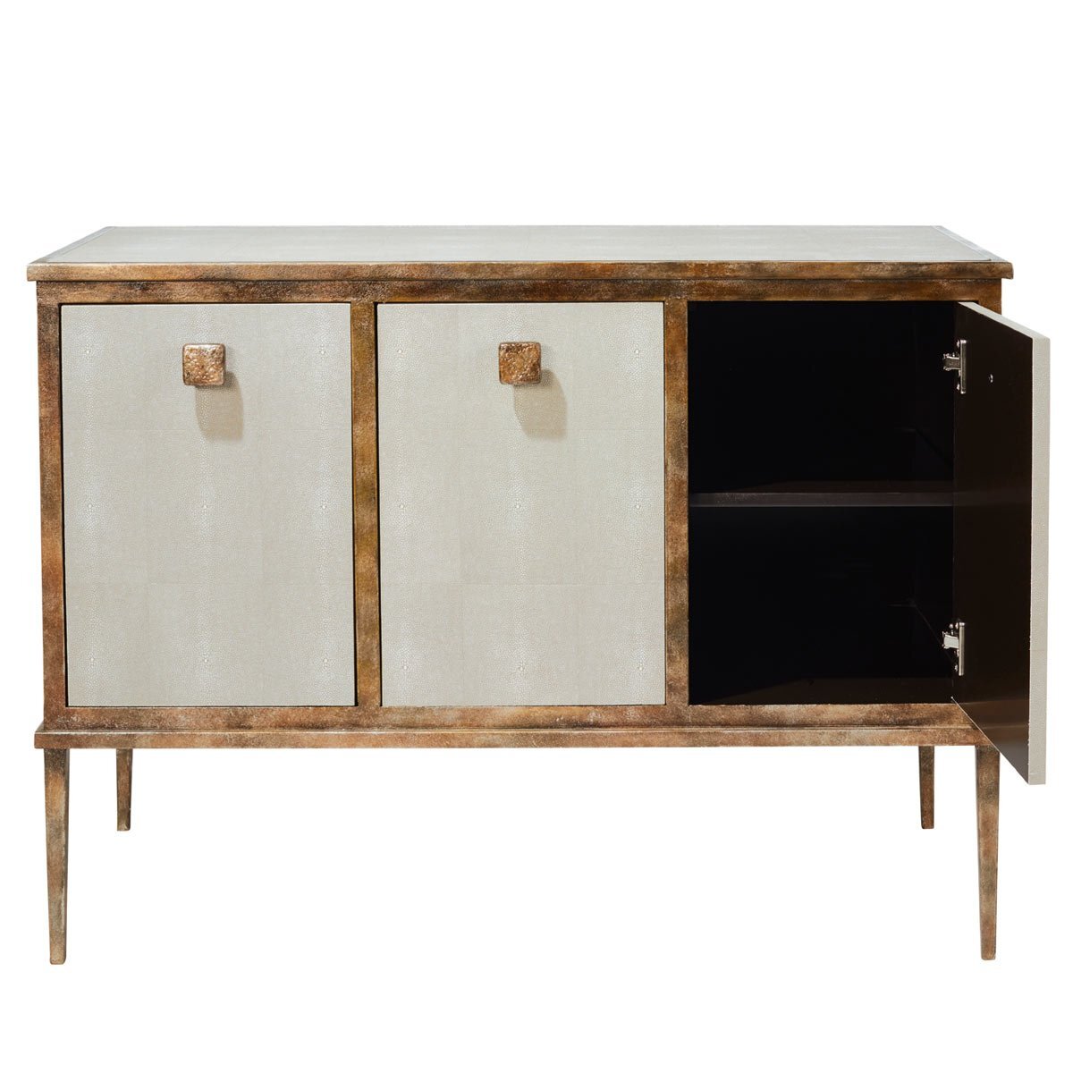 Dalu Faux Shagreen Sideboard - Taupe – image 4