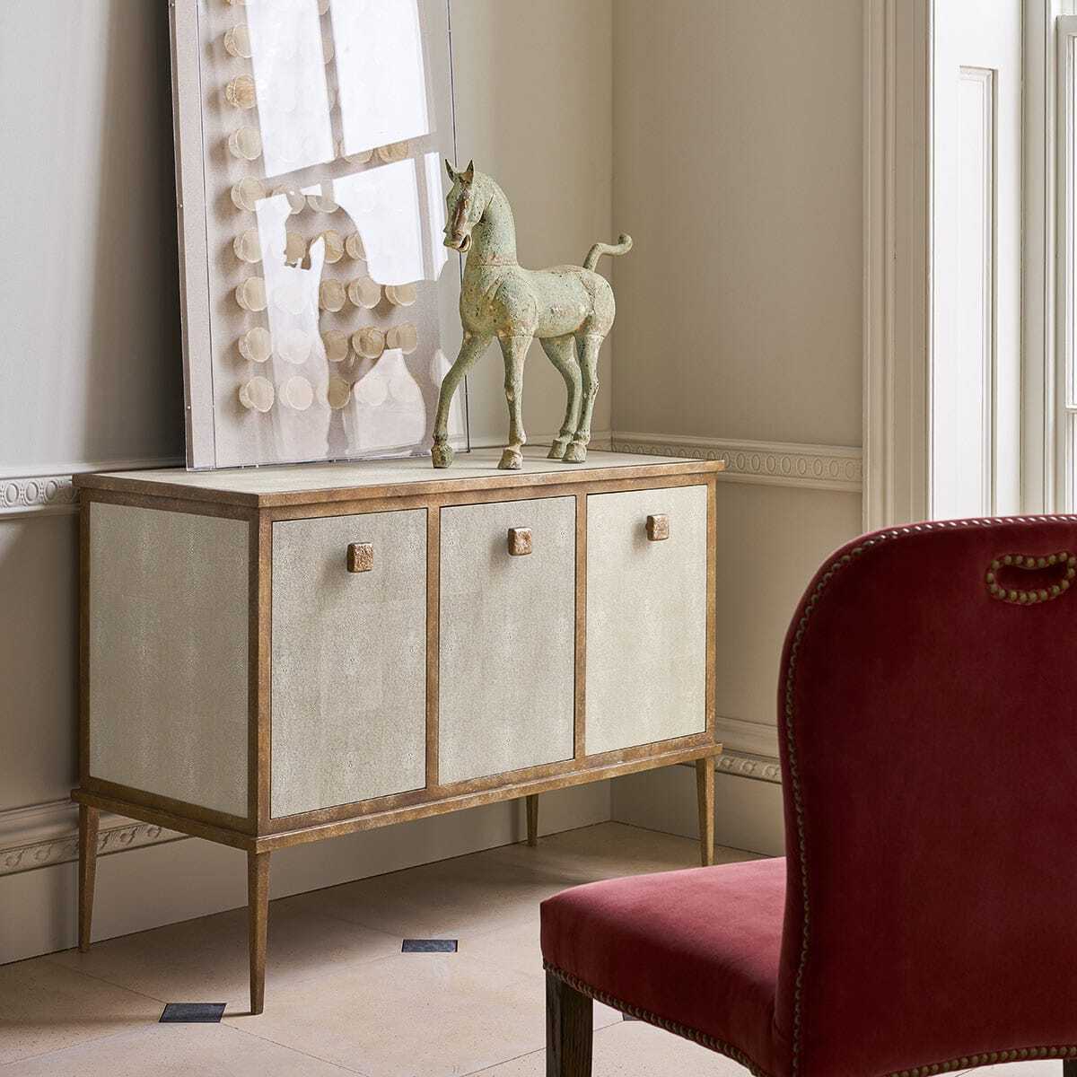 Dalu Faux Shagreen Sideboard - Taupe – image 5