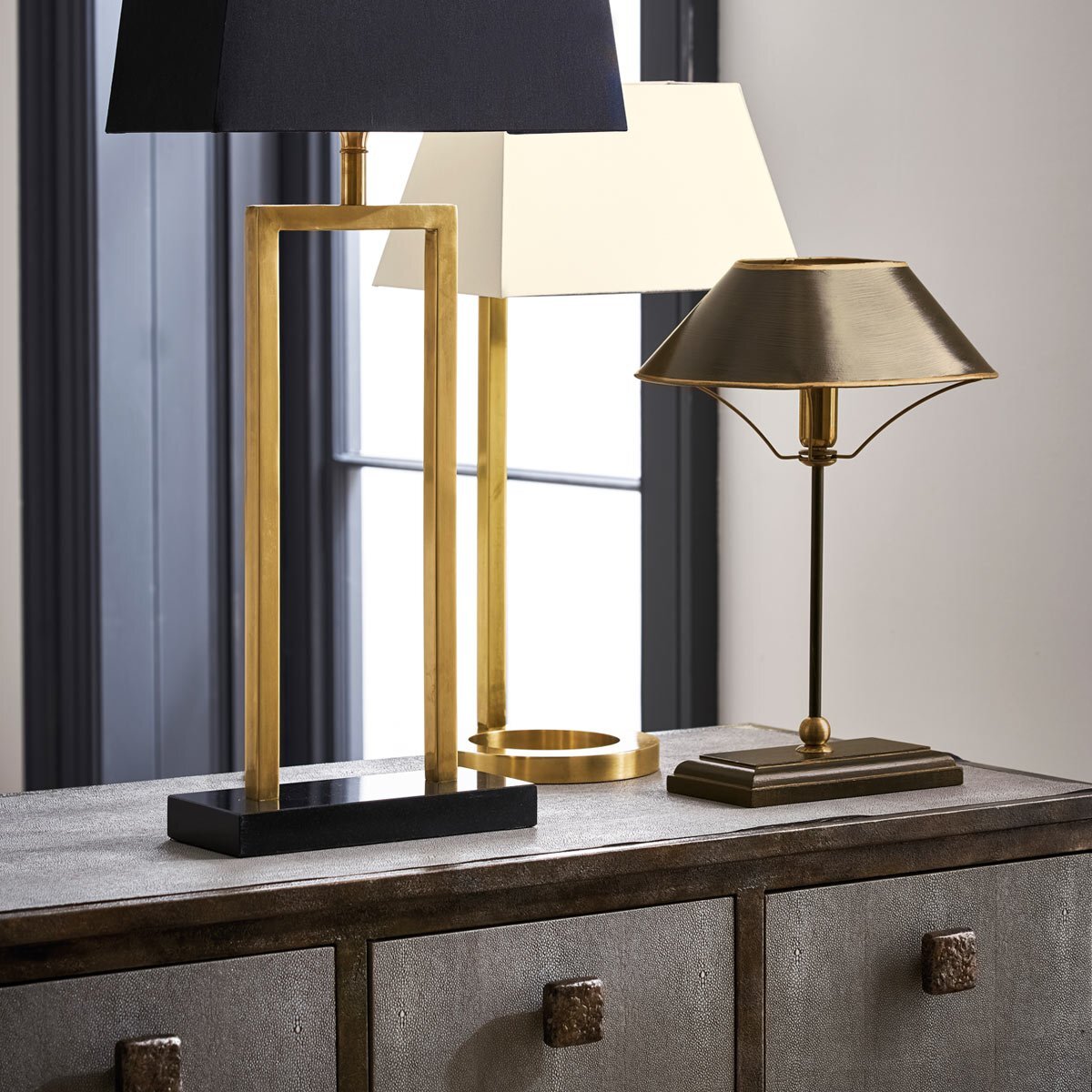 Dalu Faux Shagreen Sideboard - Taupe – image 7