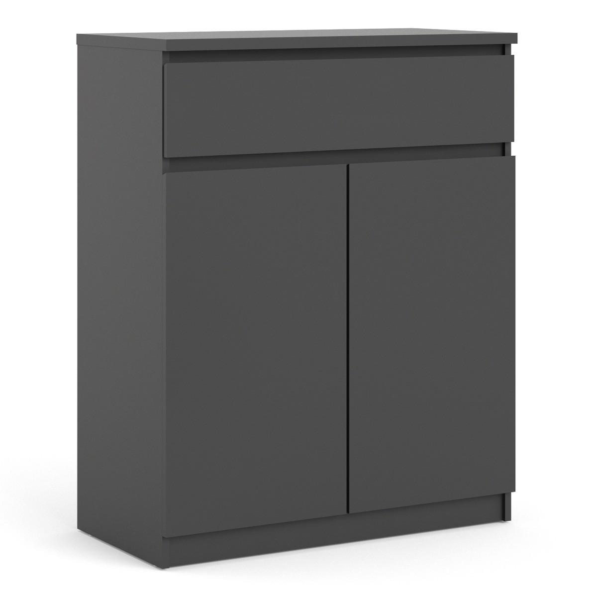 Naya Matt Black 1 Drawer 2 Door Sideboard – image 3