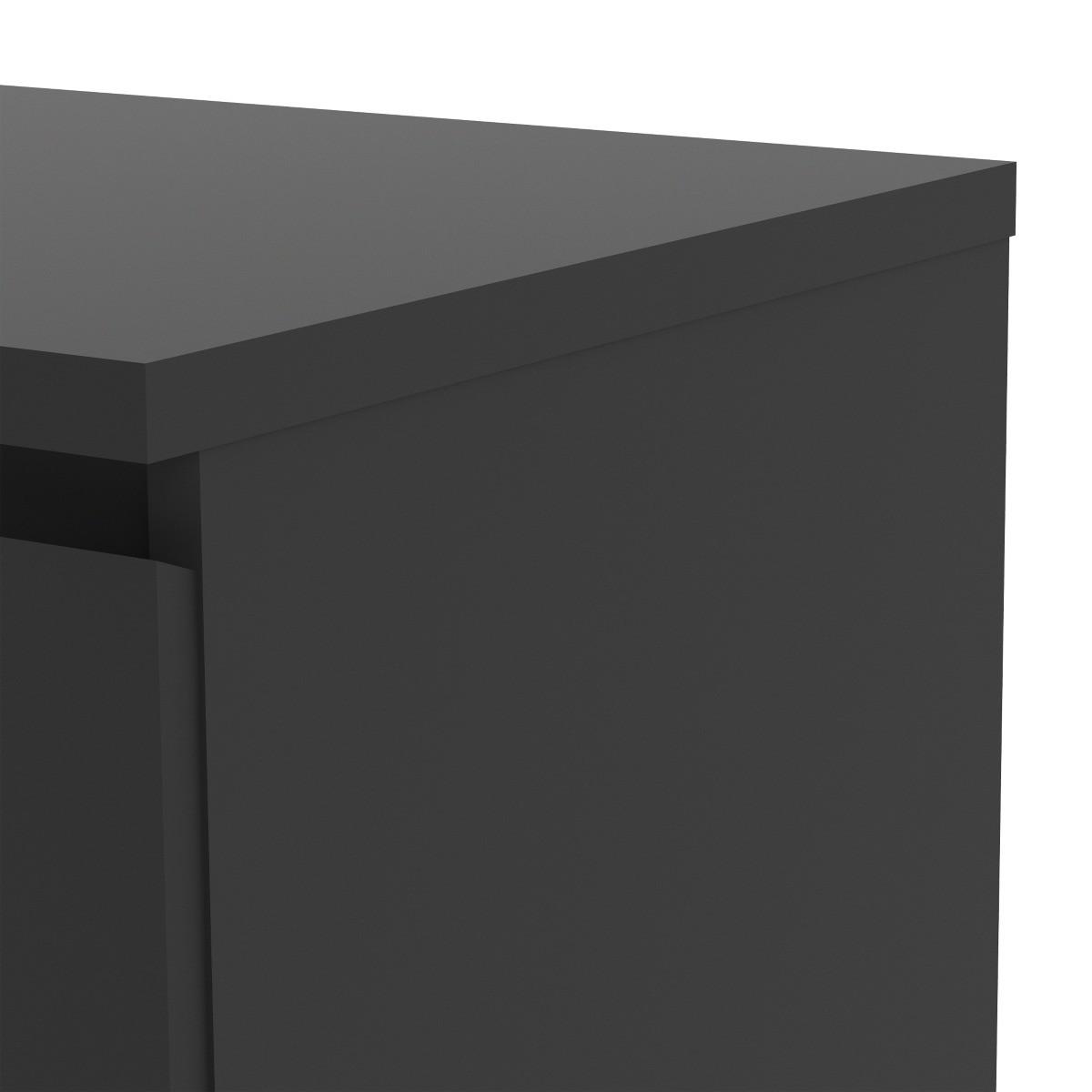Naya Matt Black 1 Drawer 2 Door Sideboard – image 5