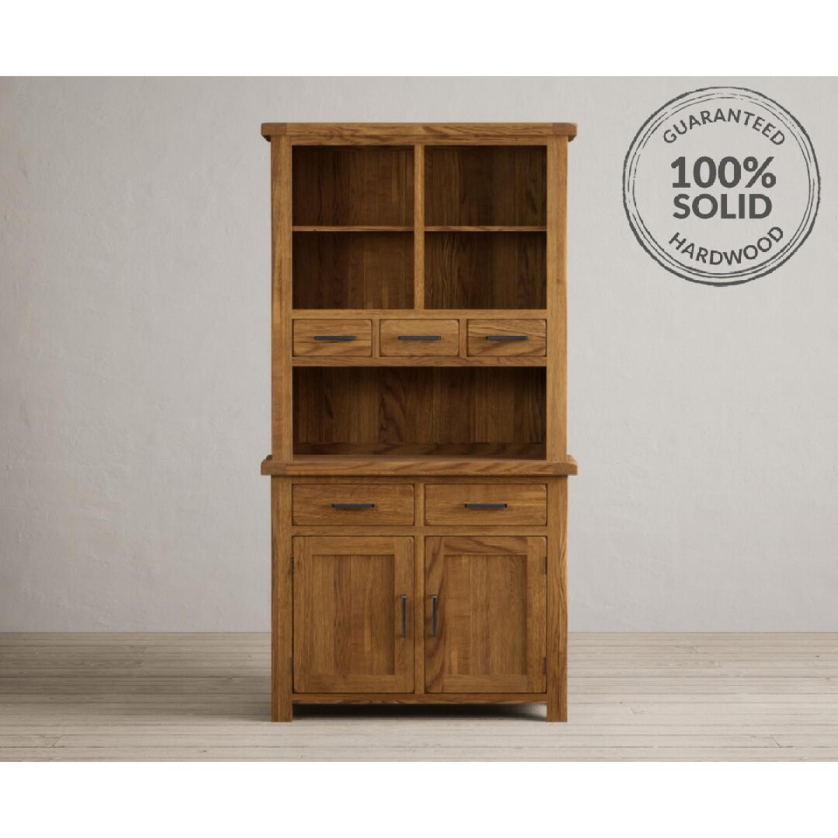Harrogate Rustic Solid Oak Small Dresser – image 2