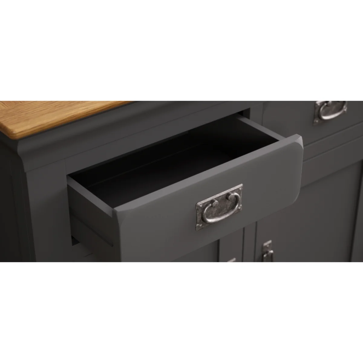 Charwood Oak and Charcoal Painted Small Sideboard – image 10