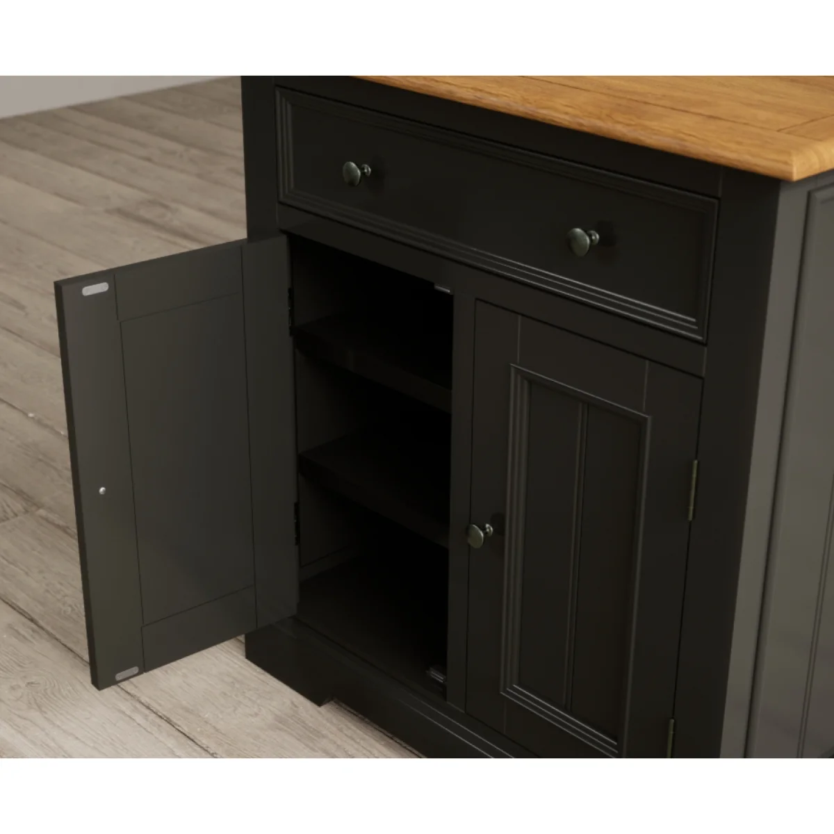Charlton Oak and Black Painted Hallway Sideboard – image 7