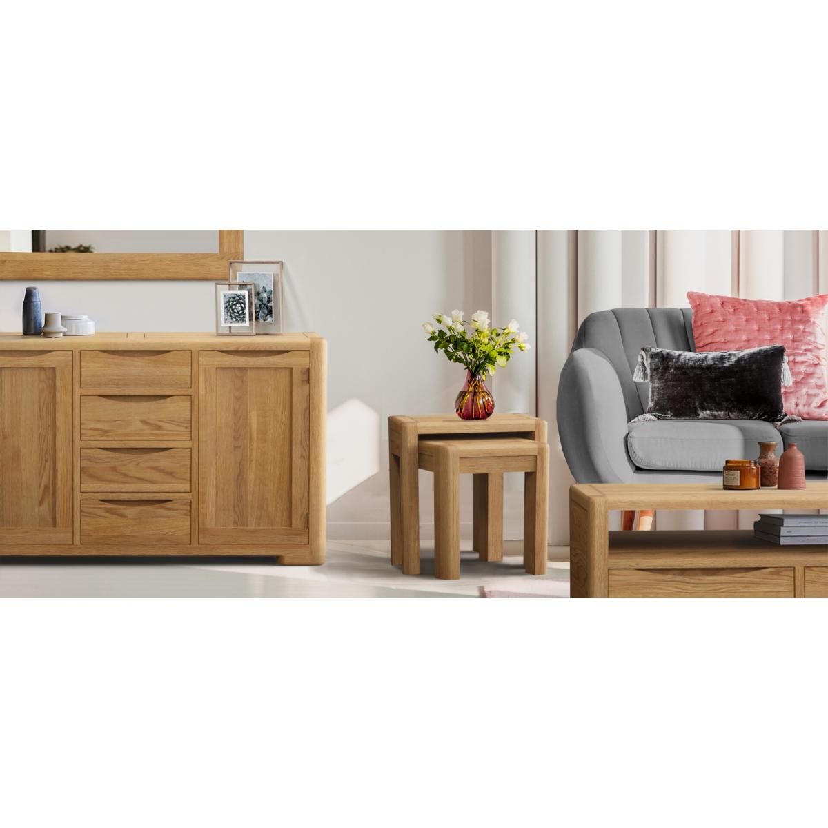 Harper Solid Oak Hallway Sideboard – image 8