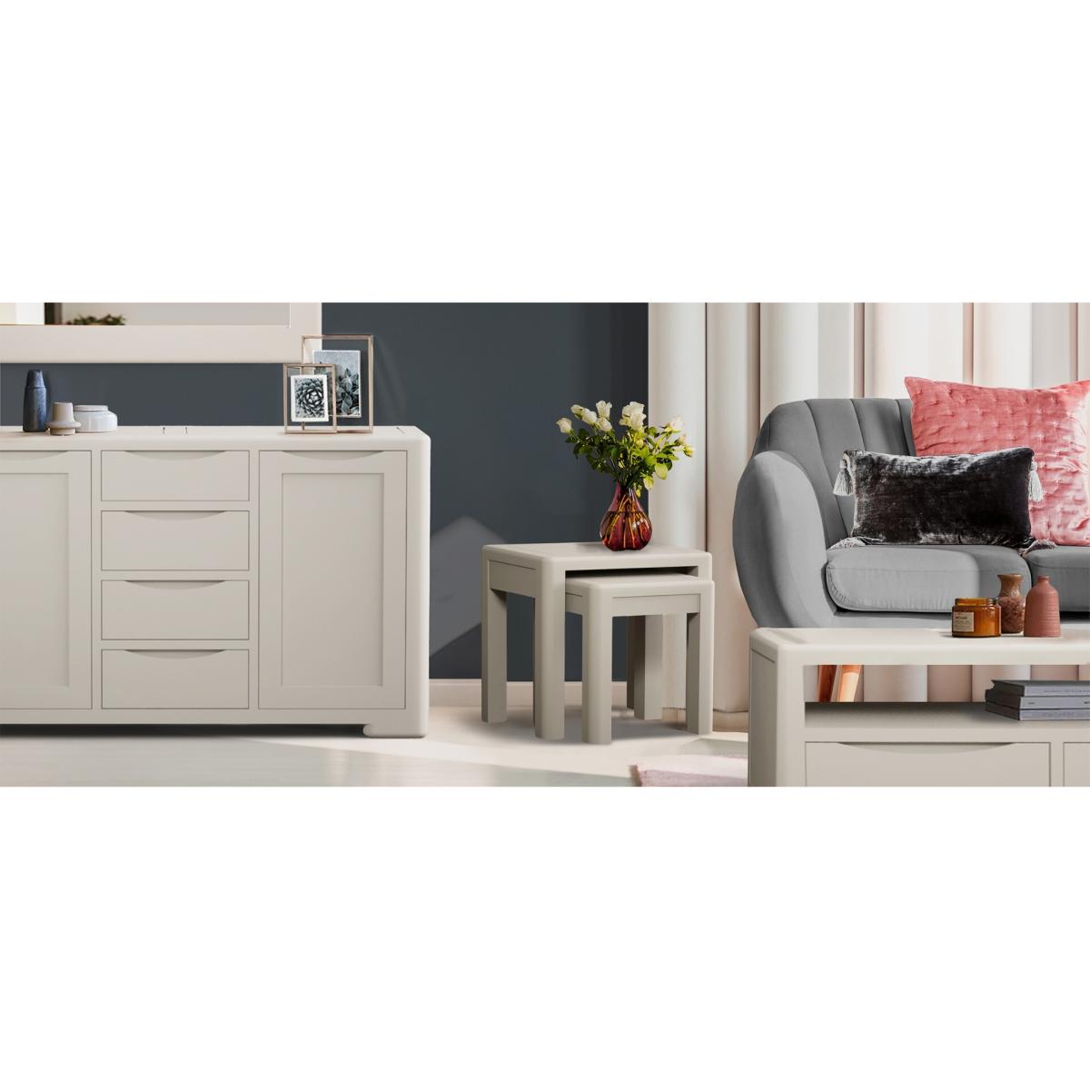 Harper Soft White Painted Extra Large Sideboard – image 7