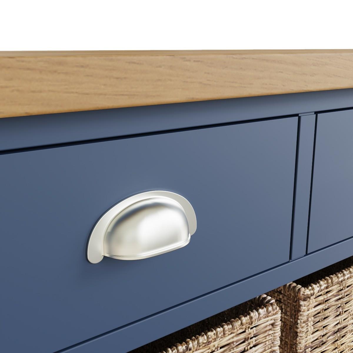 Cole Oak and Blue 9 Drawer Storage Unit – image 6