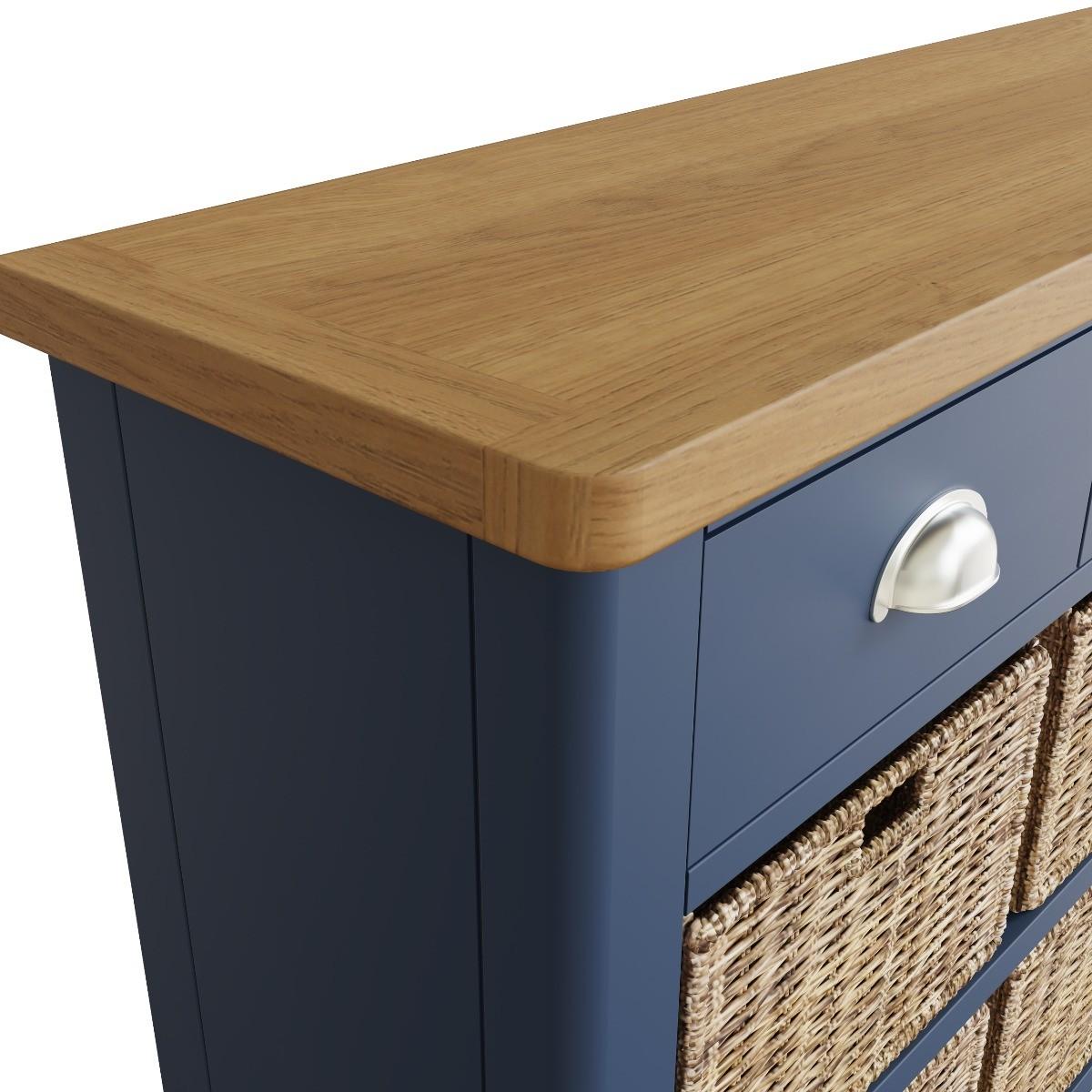 Cole Oak and Blue 9 Drawer Storage Unit – image 7
