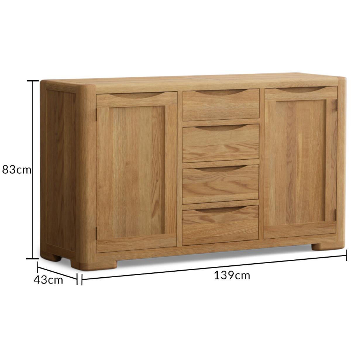 Harper Solid Oak Large Sideboard – image 6