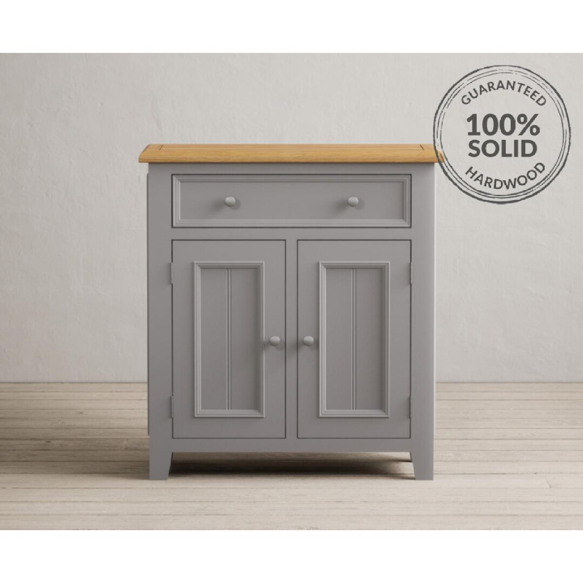 Weymouth Oak and Light Grey Painted Hallway Sideboard – image 2