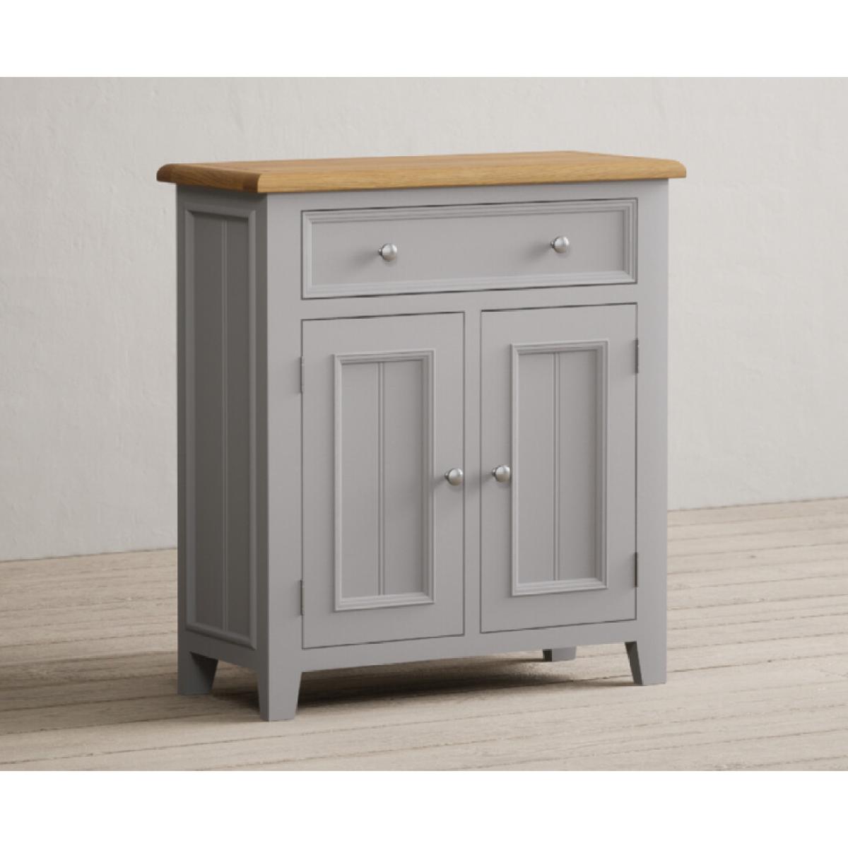 Weymouth Oak and Light Grey Painted Hallway Sideboard – image 3