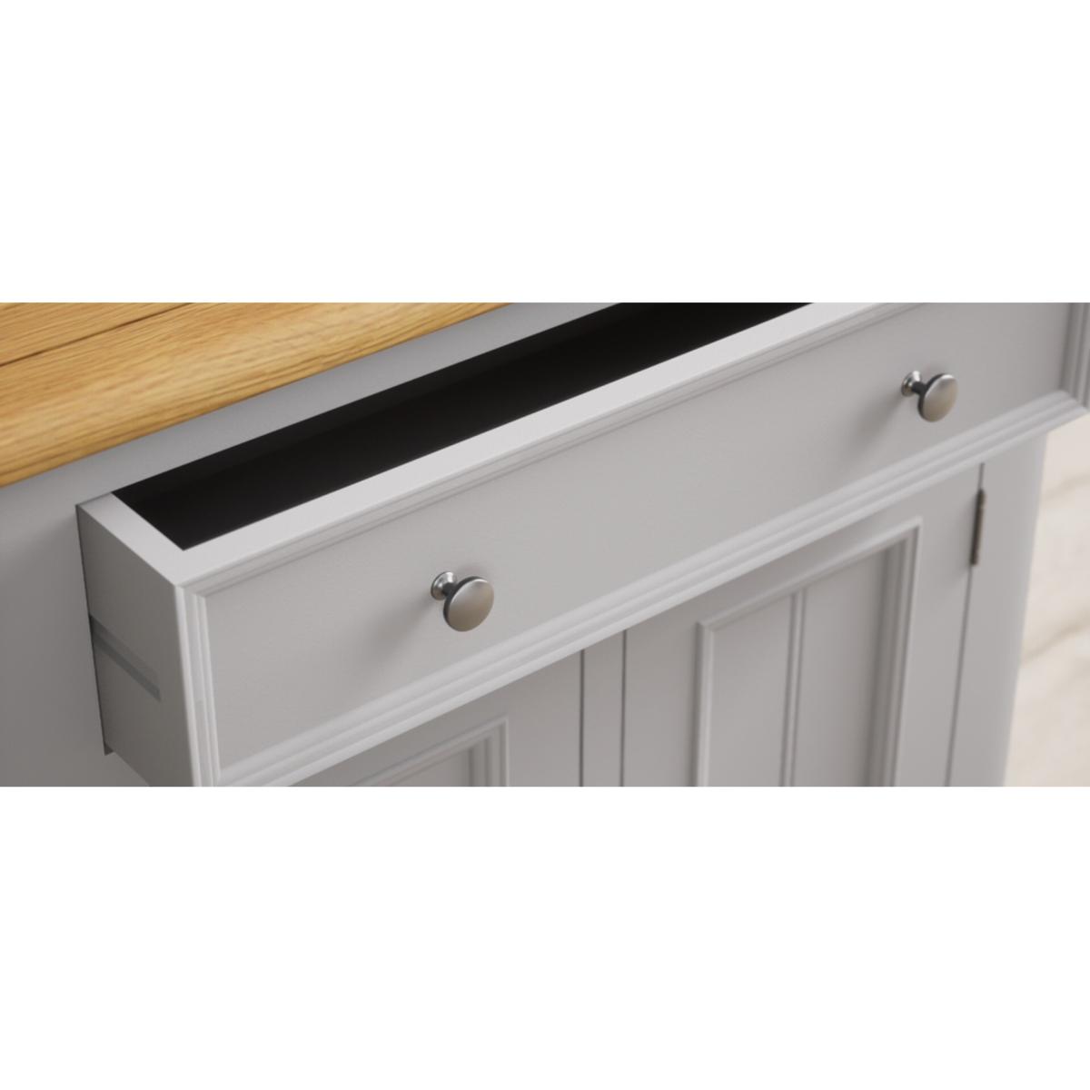 Weymouth Oak and Light Grey Painted Hallway Sideboard – image 9
