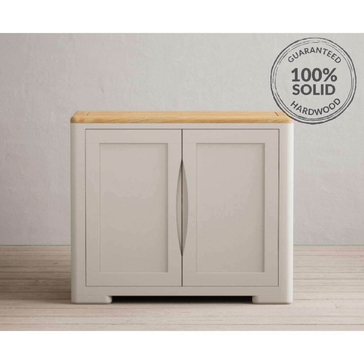 Alba Oak and Soft White Painted Small Sideboard – image 2