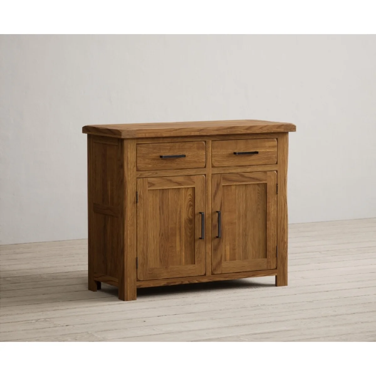 Harrogate Rustic Solid Oak Small Sideboard – image 5