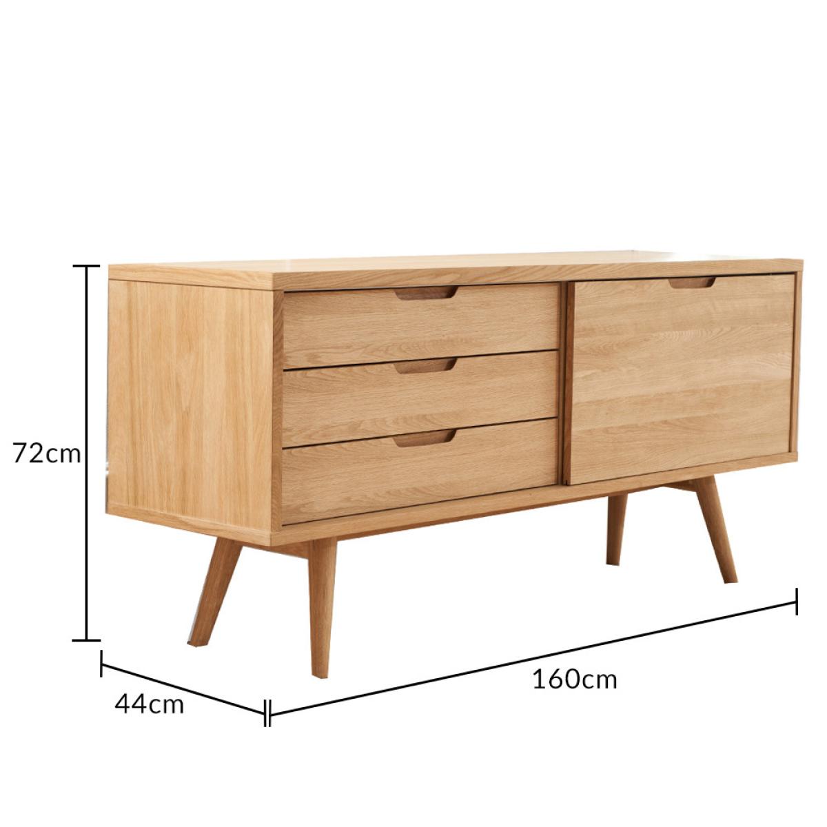 Ruben Retro Oak Sideboard – image 8