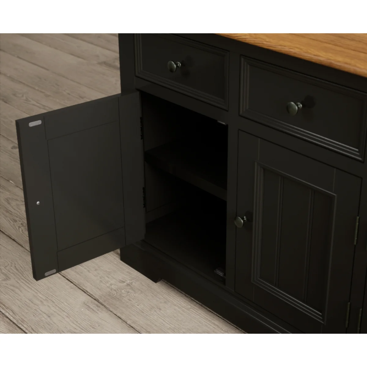 Charlton Oak and Black Painted Extra Large Sideboard – image 7