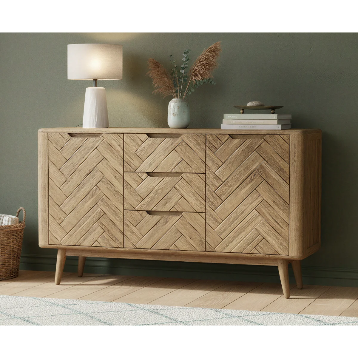 Parven Solid Oak Large Sideboard – image 3