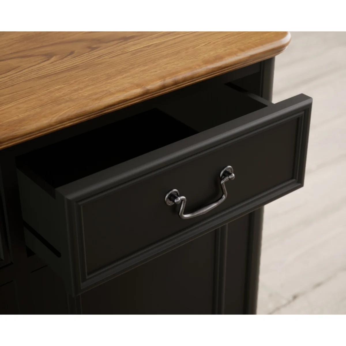 Chateau Noir Oak and Black Painted Large Sideboard – image 7