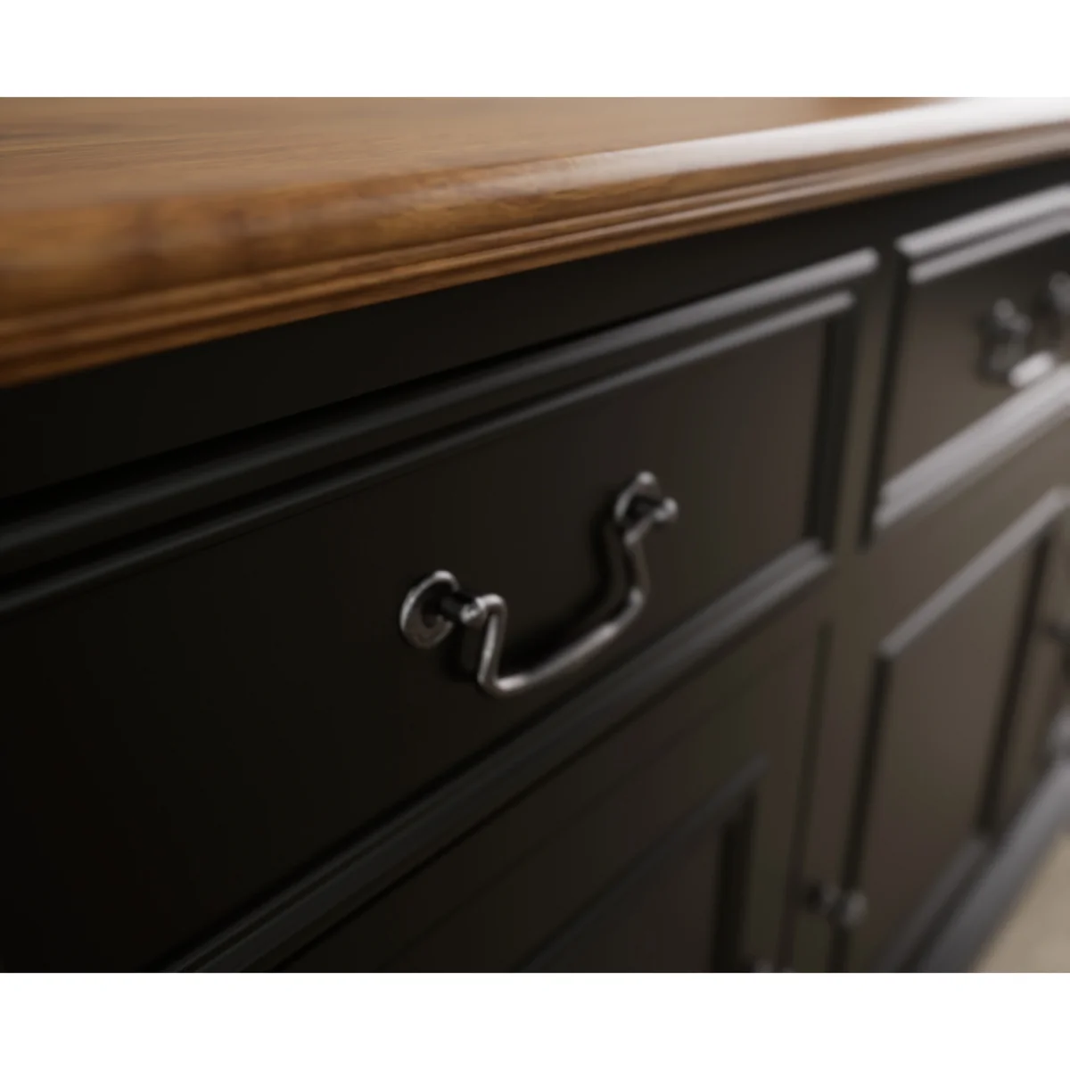 Chateau Noir Oak and Black Painted Large Sideboard – image 8