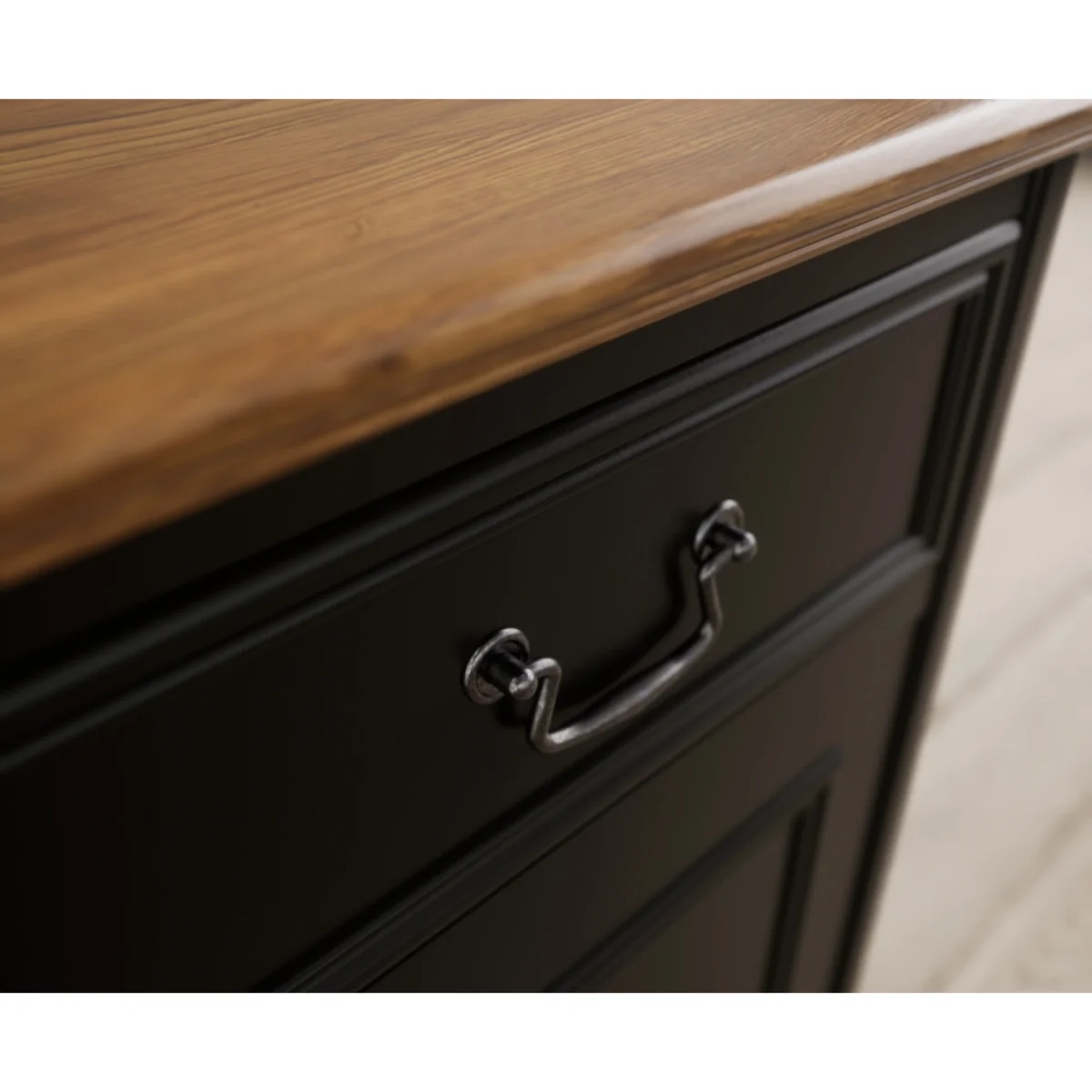 Chateau Noir Oak and Black Painted Large Sideboard – image 9