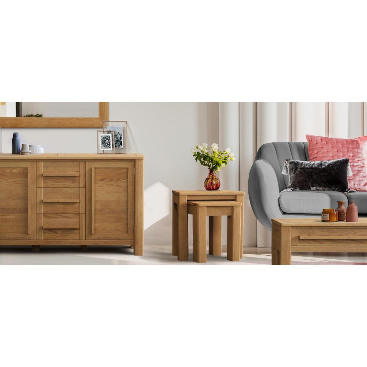 Eclipse Solid Oak Hallway Sideboard – image 8