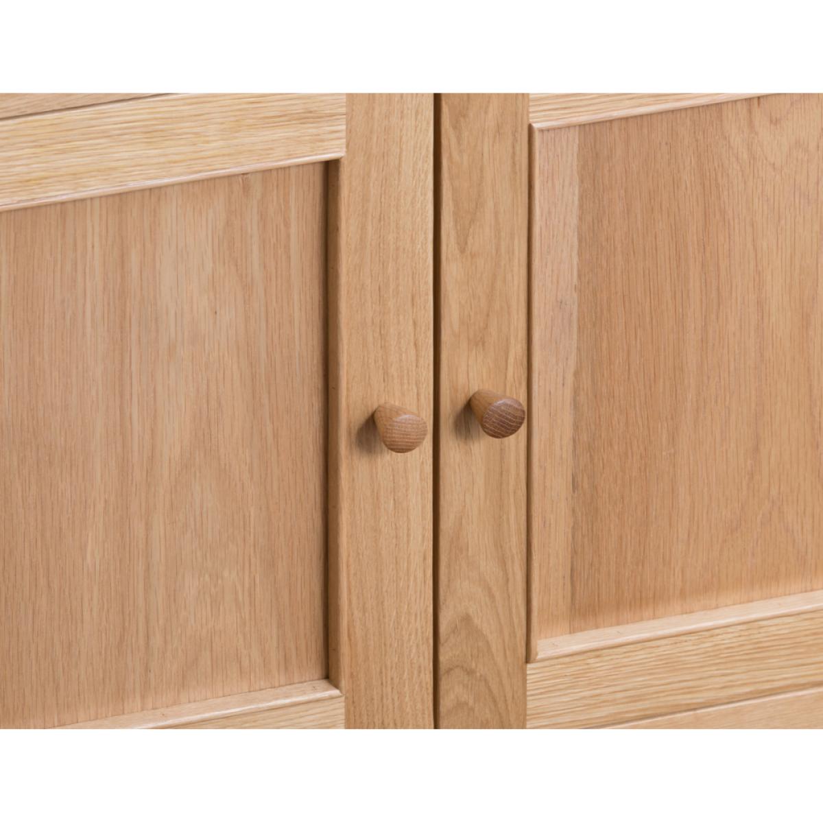 Sadie 2 Door 1 Drawer Oak Sideboard – image 6