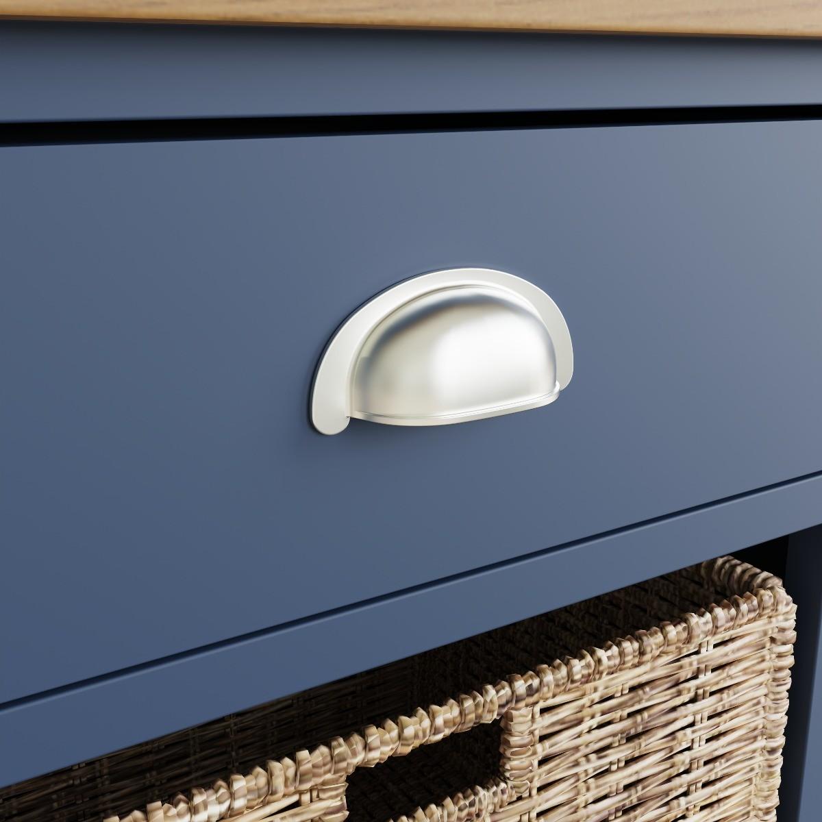 Cole Oak and Blue 4 Drawer Storage Unit – image 6