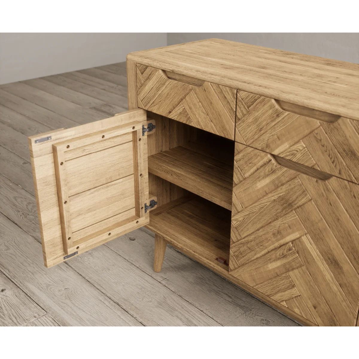Parven Solid Oak Small Sideboard – image 5