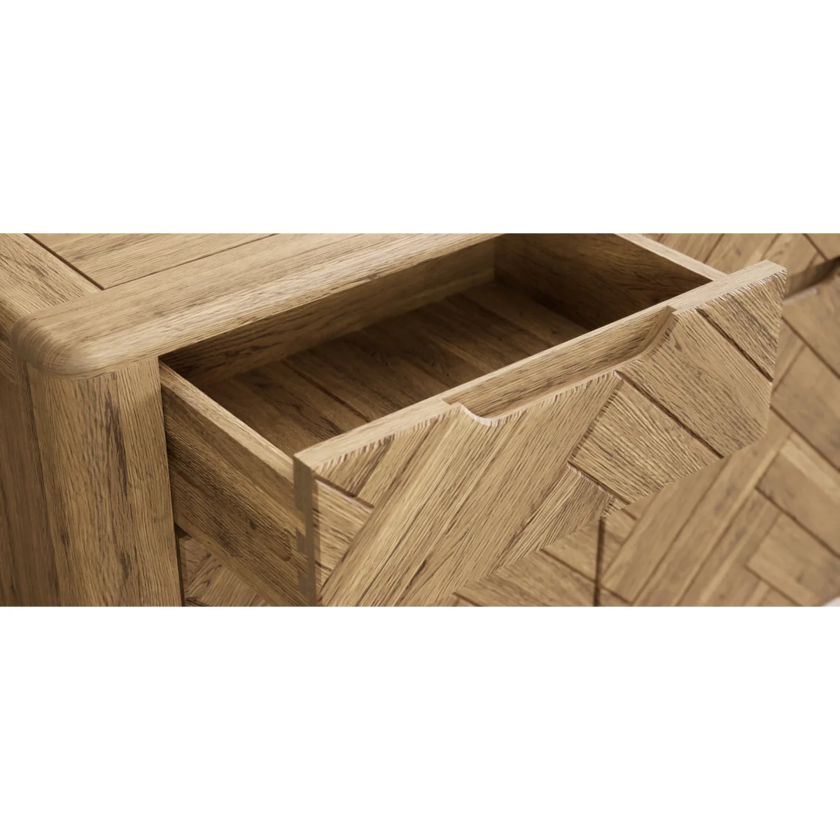 Parven Solid Oak Small Sideboard – image 10