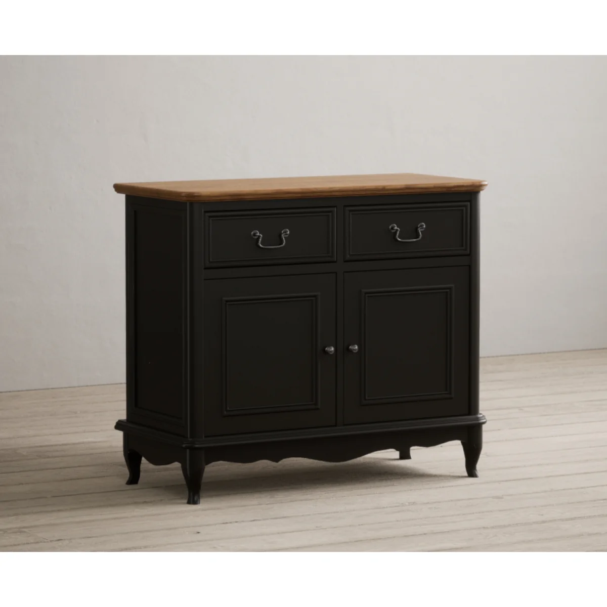 Chateau Noir Oak and Black Painted Small Sideboard – image 6