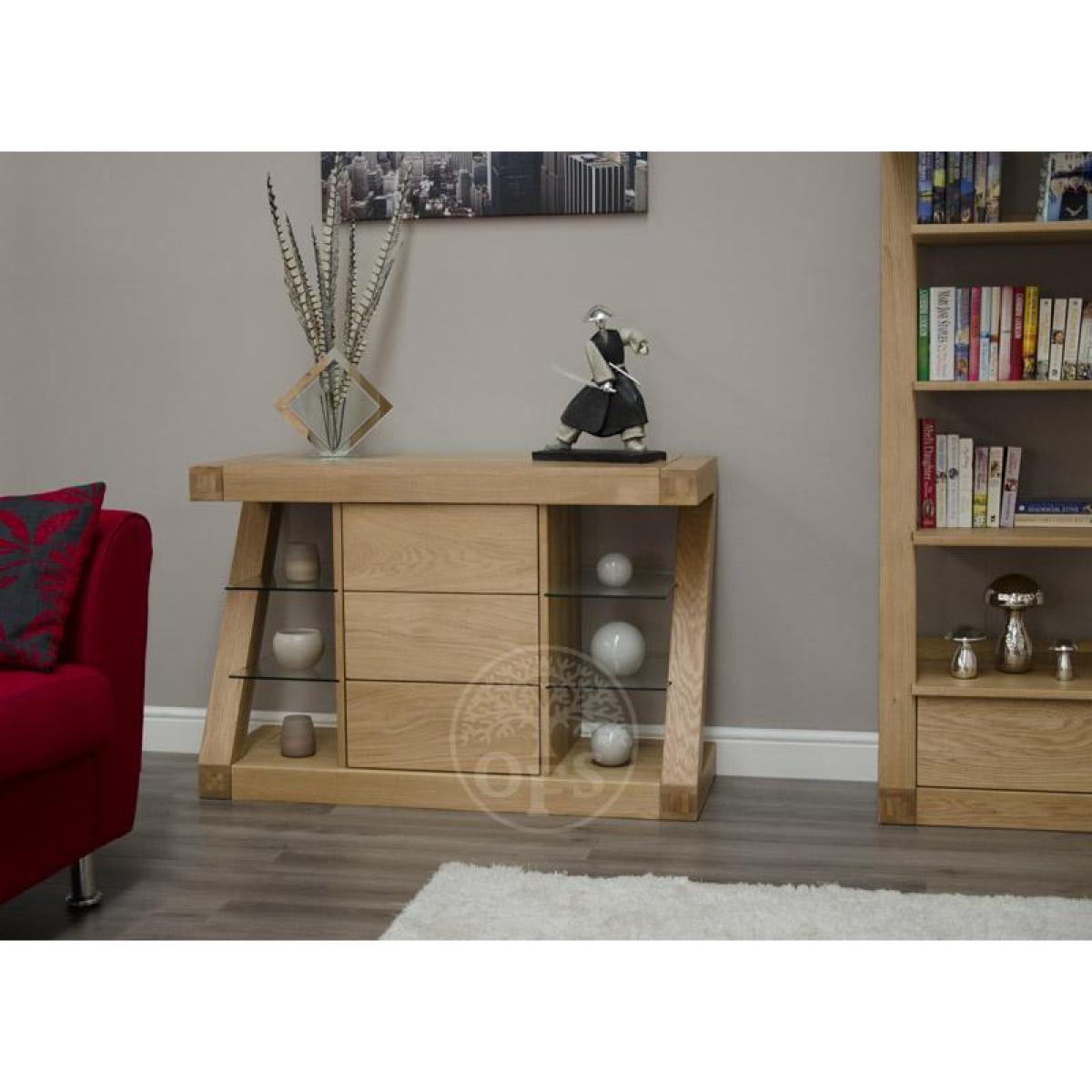 Infinity Oak Designer Narrow Sideboard – image 2