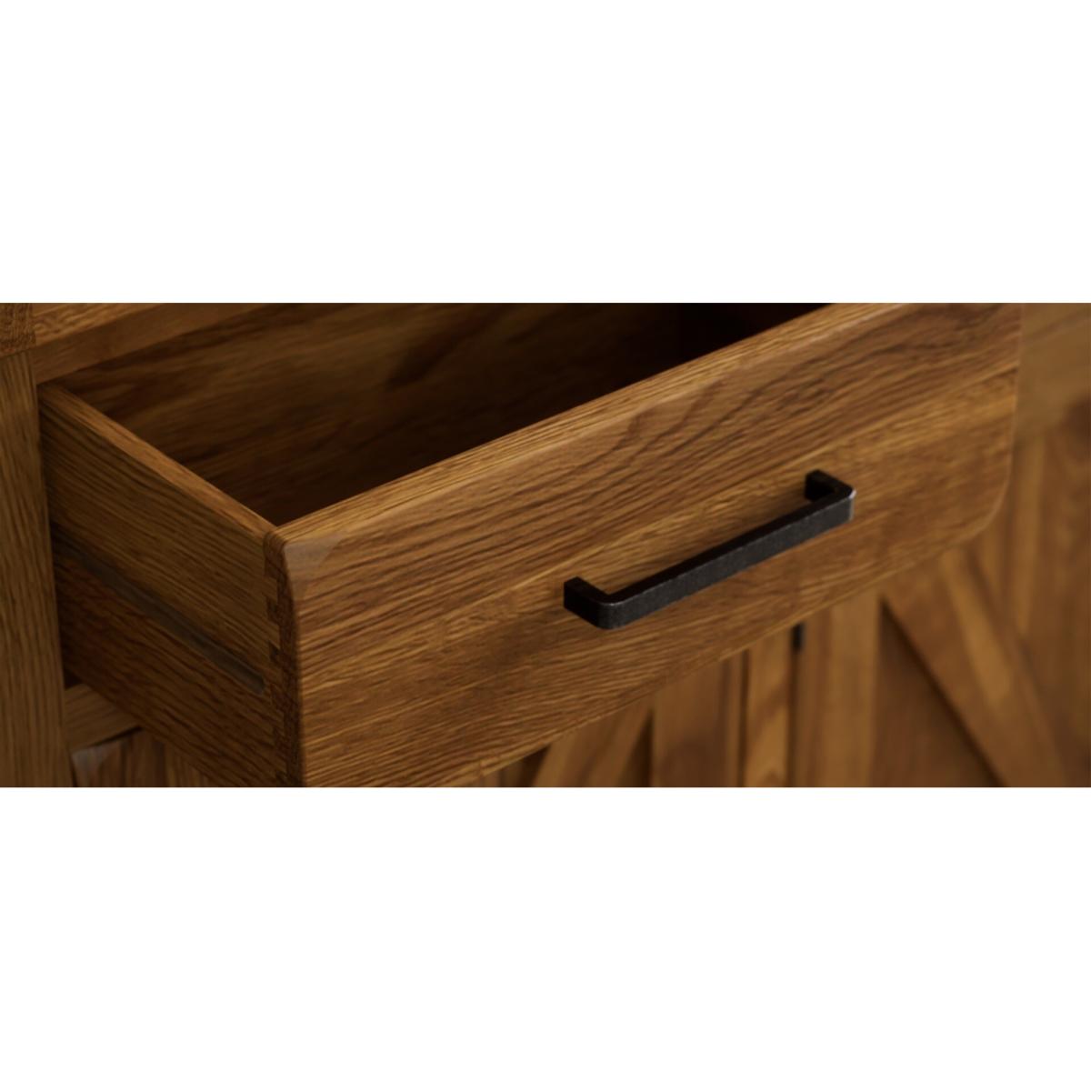 Country Rustic Solid Oak Large Dresser – image 8