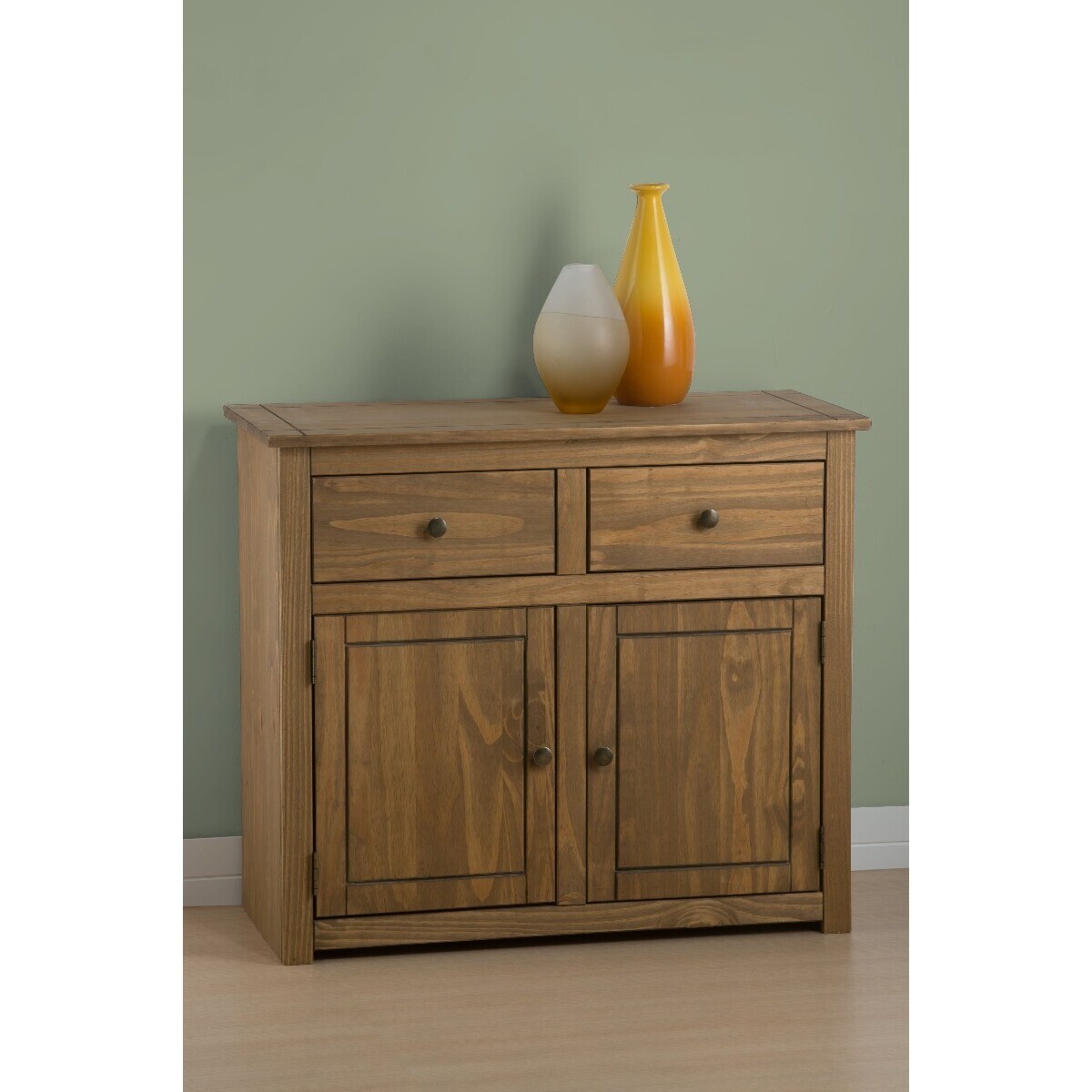 Ortis Distressed Pine 2 Door 2 Drawer Sideboard – image 2
