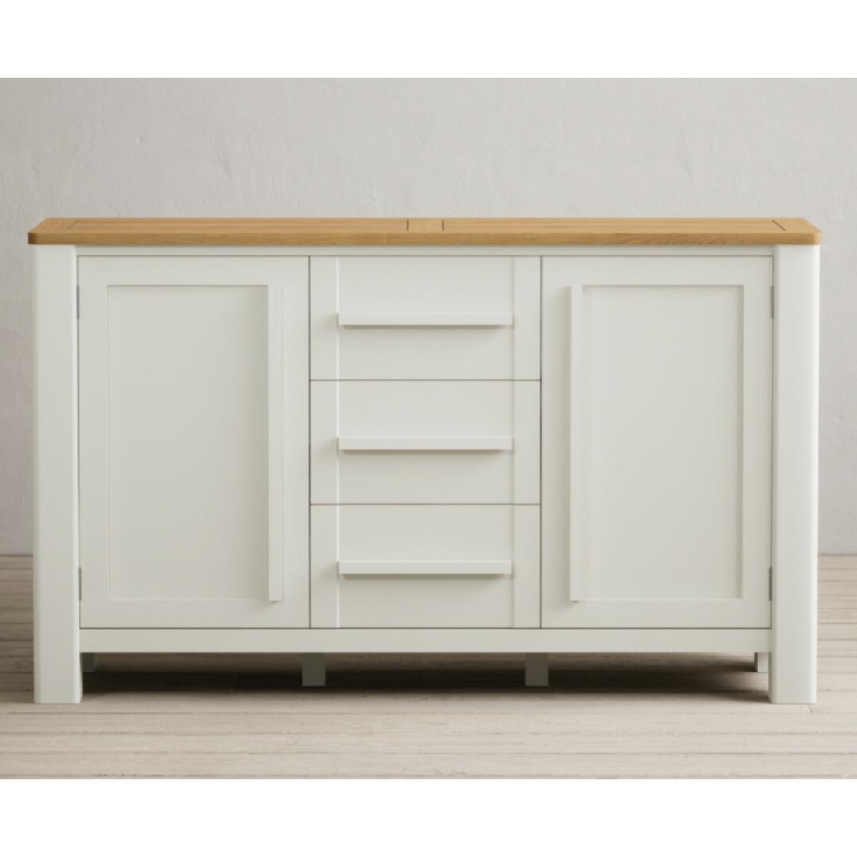 Eclipse Oak and Chalk White painted Large Sideboard – image 2