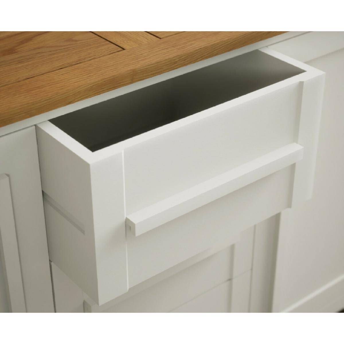 Eclipse Oak and Chalk White painted Large Sideboard – image 4