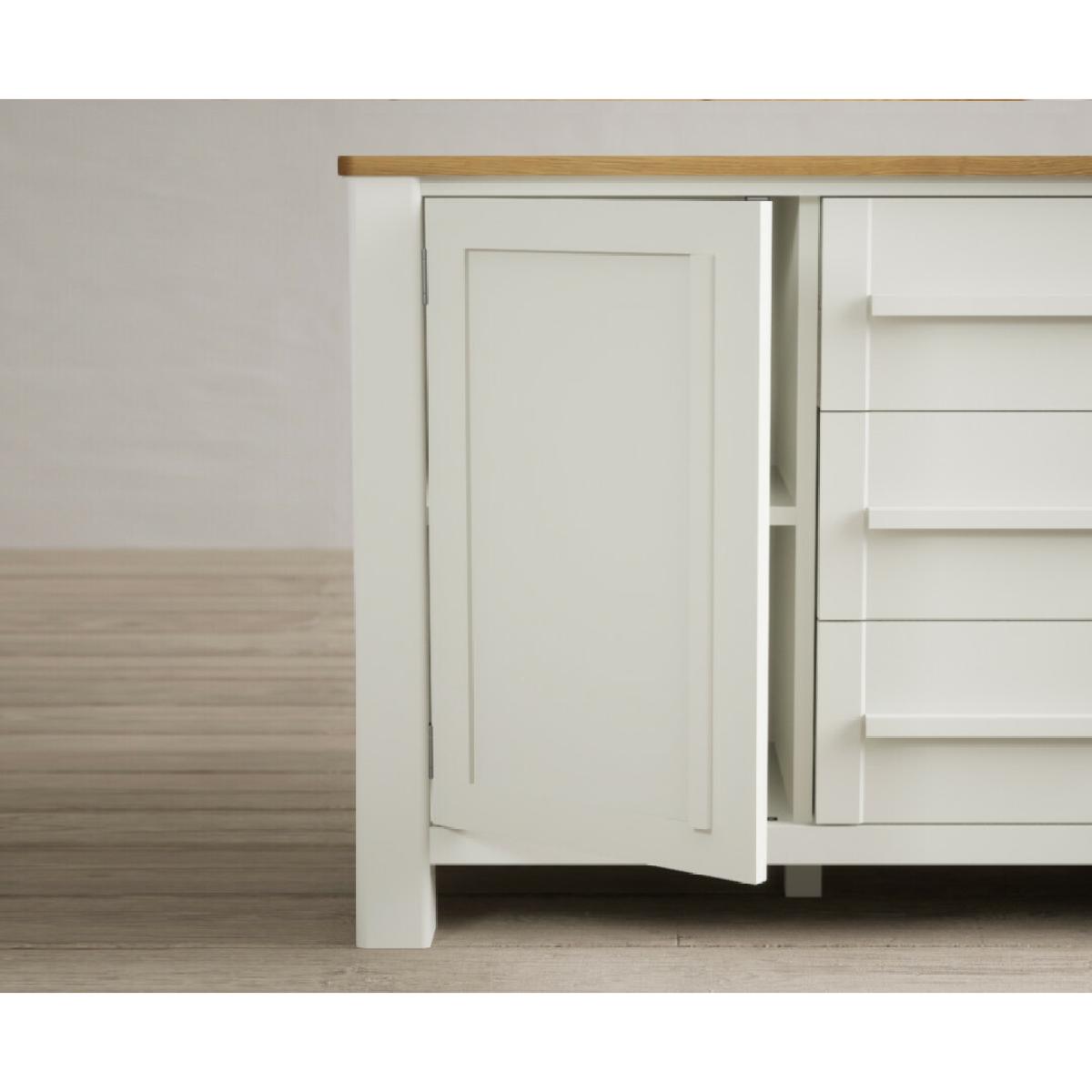 Eclipse Oak and Chalk White painted Large Sideboard – image 5