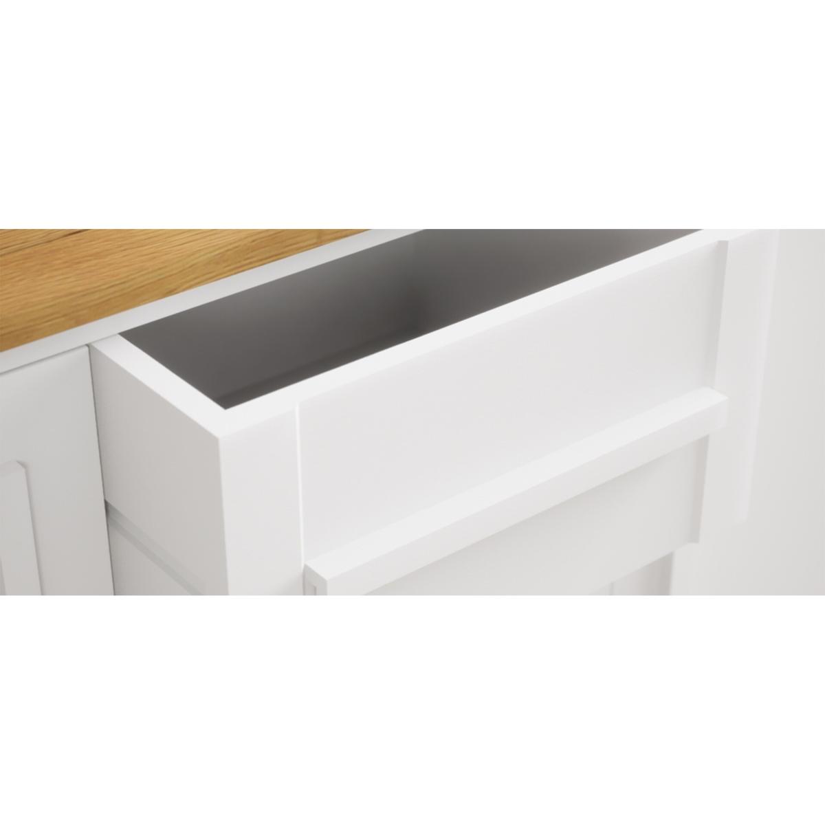 Eclipse Oak and Chalk White painted Large Sideboard – image 7