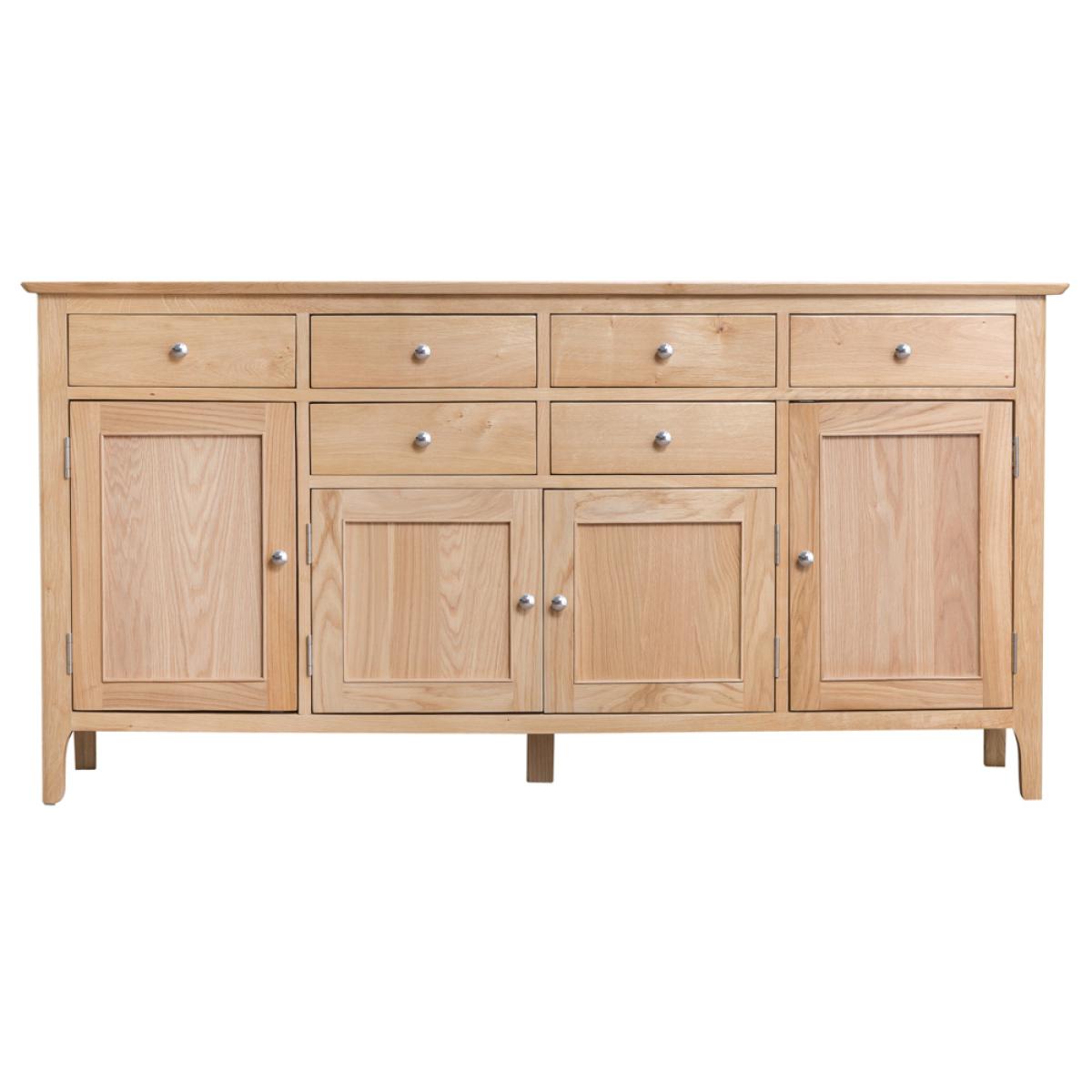 Sadie 4 Door 6 Drawer Oak Sideboard – image 2