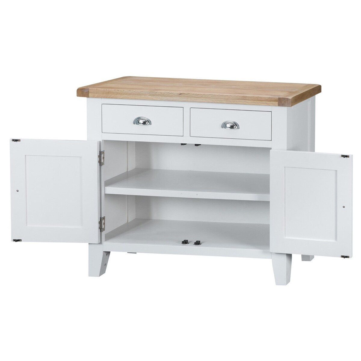 Eden 2 Door 2 Drawer Oak and White Sideboard – image 3
